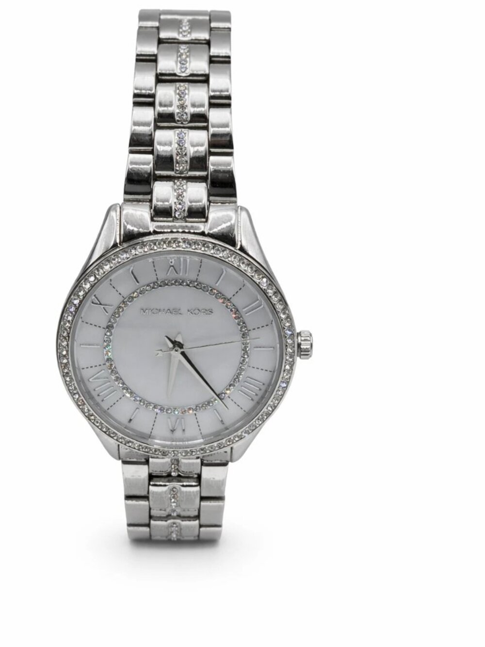 Michael Kors Mini Lauryn Women's Silver-Tone Watch MK3900 33mm